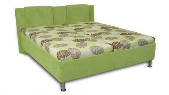 zelena calounene postel Sophia
