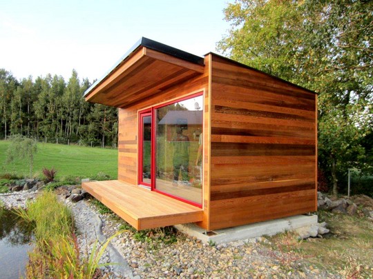 sauna jako zahradni domek 